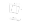 Plafoniera Led quadrata, con interruttore cct Nera 42W 5200Lm 37X10X42Cm