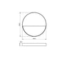 Plafoniera Led cct Circolare Bianca E Oro 7W 920Lm 35X35X3,5Cm