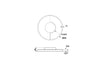 Plafoniera Led con interruttore cct Oro 38W 5700Lm 50X50X8Cm