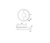 Plafoniera Led con interruttore cct Bianca 14W 2100Lm 20X20X8Cm