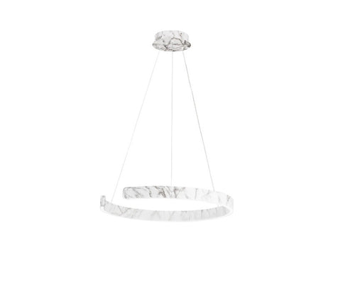 Sospensione semicircolare Led cct Marmo 50W 6600Lm 100X100X150Cm