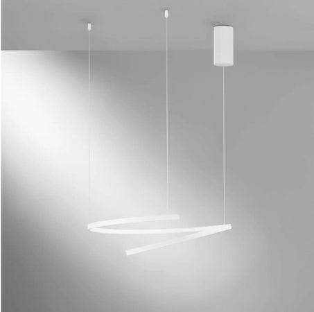 Lampadario Led cct Bianco 38W 6090Lm 60X150X12Cm