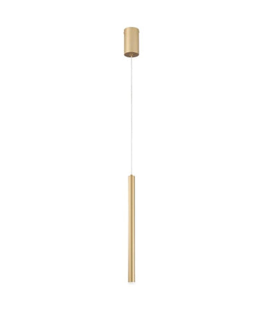 Sospensione tubolare singola Led Oro 5W 470Lm 200X6X2,5 Cm