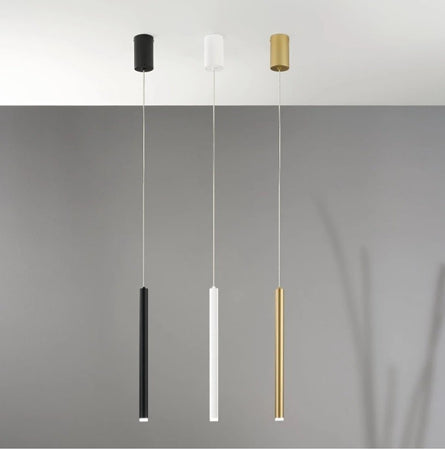 Sospensione tubolare singola Led cct Oro 5W 470Lm 200X6X2,5 Cm