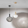 Lampadario a Sospensione Nera 1Xe27 10X32X150Cm