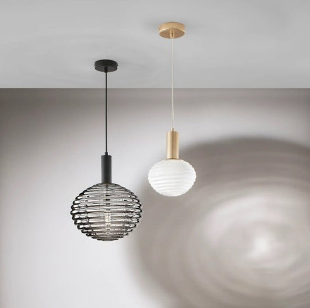 Lampadario a Sospensione Nera 1Xe27 10X32X150Cm