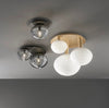 Plafoniera , tre diffusori Oro 3Xe27 53,5X39X48Cm