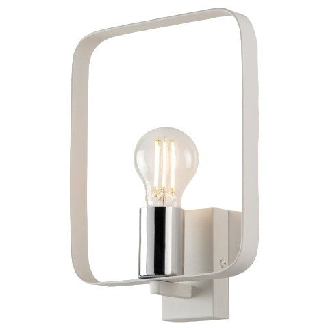 Applique Bianco Nickel 1Xe27 19,5X6X27Cm