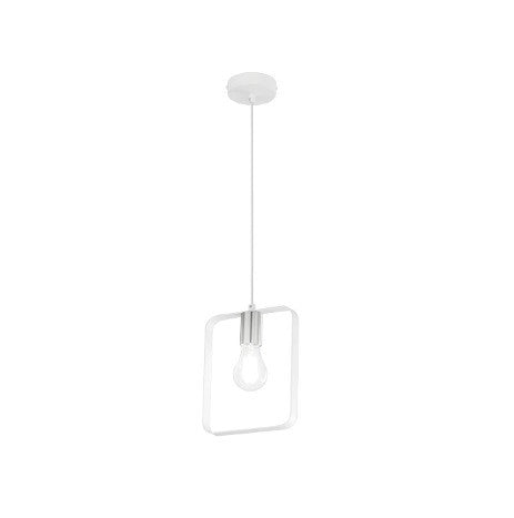 Lampadario a sospensione Bianco Nickel 1Xe27 19,5X10X160Cm