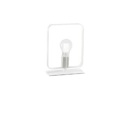 Lampada da tavolo Bianca Nickel 1Xe27 19,5X19,5X24,8Cm