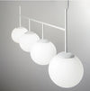 Lampadario a sospensione Bianco 4Xe27 125X150X20Cm