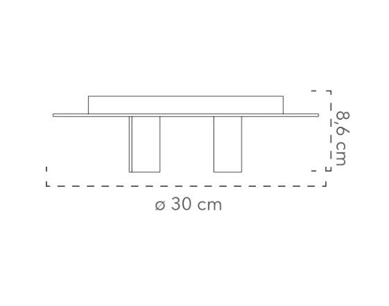 Plafoniera Oro 3Xe27 30X30X86Cm