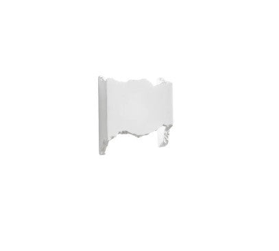 Applique in gesso verniciabile effetto rotto 14X12X7 cm