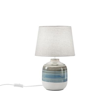 Lampada da tavolo grigio- azzurro 1XE27 25X25X39CM