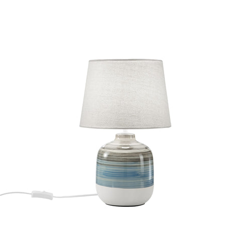 Lampada da tavolo grigio- azzurro 1XE27 25X25X39CM