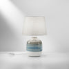 Lampada da tavolo grigio- azzurro 1XE27 25X25X39CM