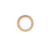 Plafoniera metallo Bianco con interno dall'Effetto Legno 40X8,5CM