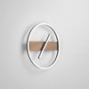 Plafoniera struttura in metallo e base Effetto Legno 40,5X5 CM