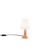 Lampada da tavolo con lumetto e diffusore in PC ARANCIONE 24,5X13X9 cm