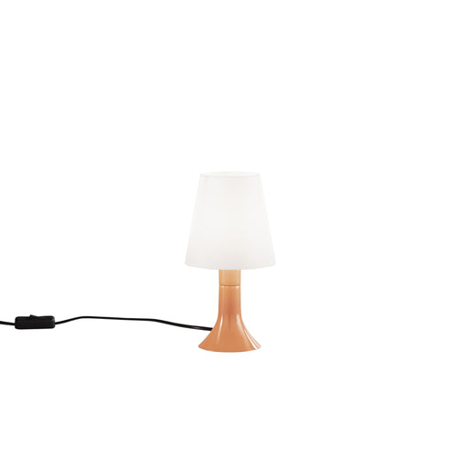 Lampada da tavolo con lumetto e diffusore in PC ARANCIONE 24,5X13X9 cm