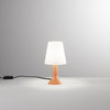 Lampada da tavolo con lumetto e diffusore in PC ARANCIONE 24,5X13X9 cm