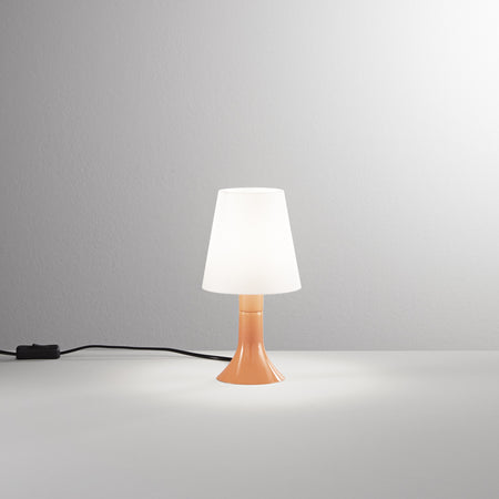 Lampada da tavolo con lumetto e diffusore in PC ARANCIONE 24,5X13X9 cm