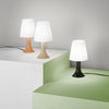 Lampada da tavolo con lumetto e diffusore in PC ARANCIONE 24,5X13X9 cm