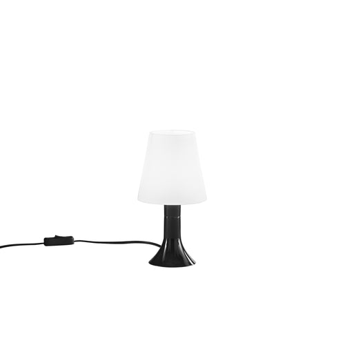Lampada da tavolo con lumetto e diffusore in PC Nero 24,5X13X9 cm