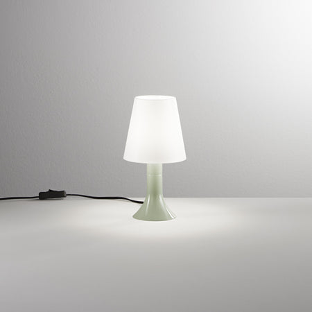 Lampada da tavolo con lumetto e diffusore in PC VERDE 24,5X13X9 cm