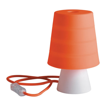 Lampada da tavolo in silicone, colore Arancione 20X13 CM