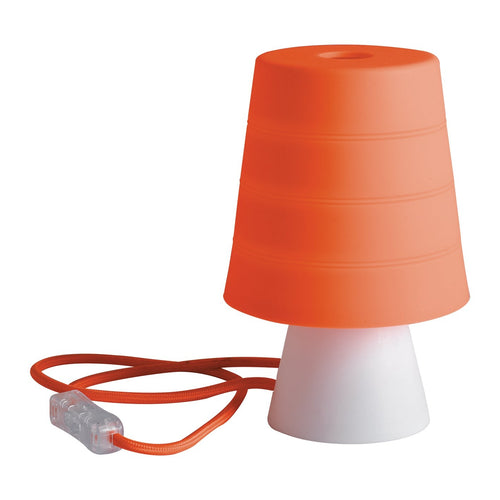 Lampada da tavolo in silicone, colore Arancione 20X13 CM