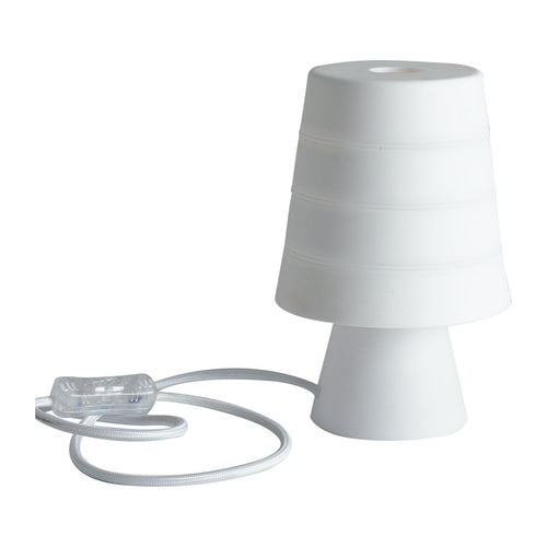 Lampada da tavolo in silicone, colore Bianco 20X13 CM