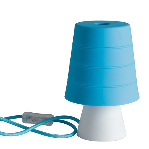 Lampada da tavolo in silicone, colore AzzurroBlu 20X13 CM