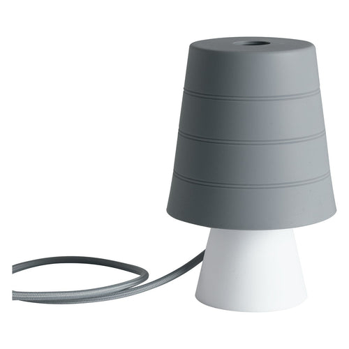 Lampada da tavolo in silicone, colore Grigio 20X13 CM