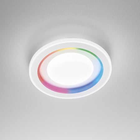 Plafoniera Led bianca 40W cct+RGB con telecom 48X6,8CM
