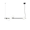 Lampadario a  sospensione in metallo NERO 120X150X33,4 CM