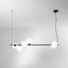 Lampadario a  sospensione in metallo NERO 120X150X33,4 CM