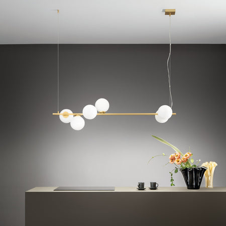 Lampadario a sospensione in metallo Oro 120X150X33,4 CM
