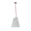 Lampadario a sospensione con cavo in tessuto rosso (3XE27) 120X35X40CM
