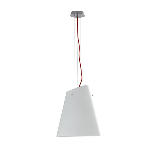 Lampadario a sospensione con cavo in tessuto rosso (3XE27) 120X35X40CM