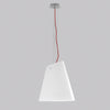 Lampadario a sospensione con cavo in tessuto rosso (3XE27) 120X35X40CM