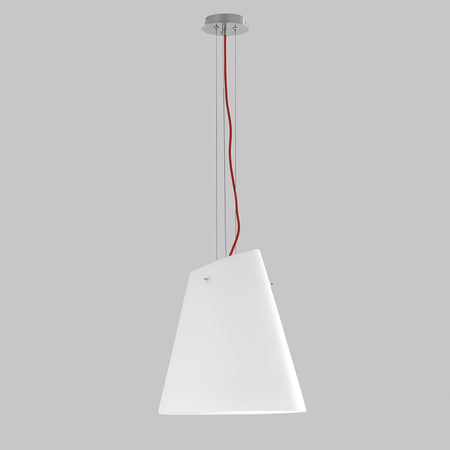 Lampadario a sospensione con cavo in tessuto rosso (3XE27) 120X35X40CM