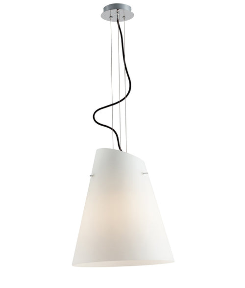 Lampadario a sospensione con cavo in PVC Nero (3XE27) 120X35X40CM