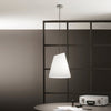 Lampadario a sospensione con cavo in PVC Nero (3XE27) 120X35X40CM