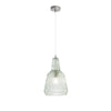 Lampadario in vetro cristallo sfaccettato VERDE 150X23X10CM