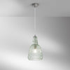 Lampadario in vetro cristallo sfaccettato VERDE 150X23X10CM