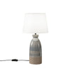 La lampada da tavolo unisce eleganza e design contemporaneo grigio e tortora 25X49cm
