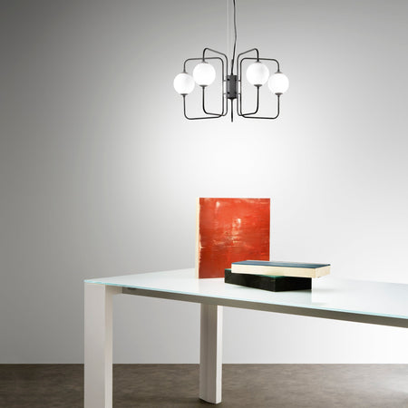 Lampadario a sospensione 5xG9 125X57X28 CM