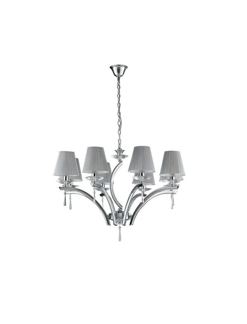 Lampadario a sospensione 8xE14 105X75X50CM