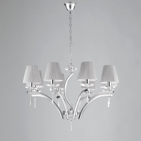 Lampadario a sospensione 8xE14 105X75X50CM